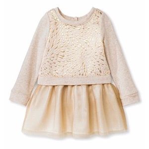 Cherokee Baby Girl Gold Dress
